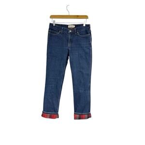Carhartt Women's Size 4 Flannel Lined Original Fit Straight Leg Jeans Camping